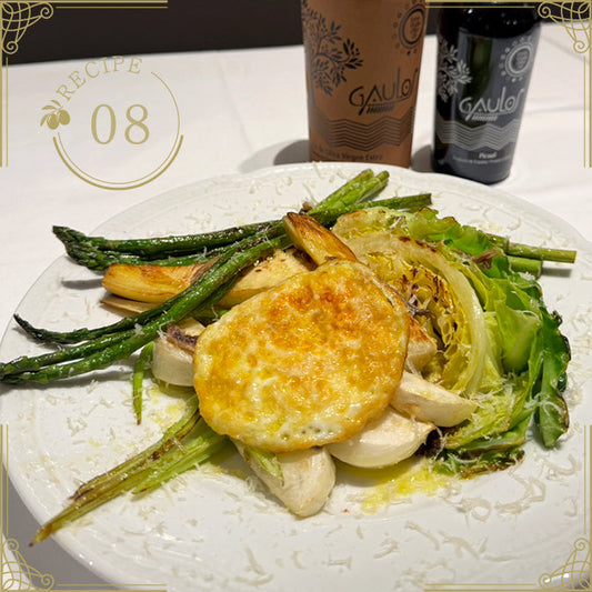 春野菜のグリル~フライドエッグ添え~